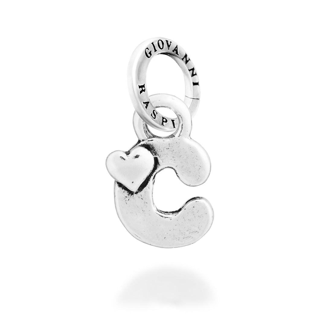 Giovanni Raspini Charm "C" Cuoricino - Charm in Argento - 12779