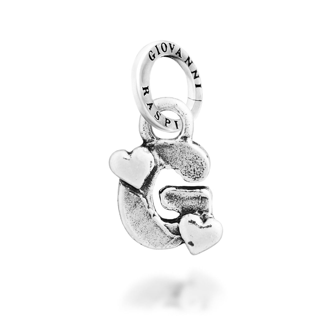 Giovanni Raspini Charm "G" Cuoricini - Charm in Argento - 12783