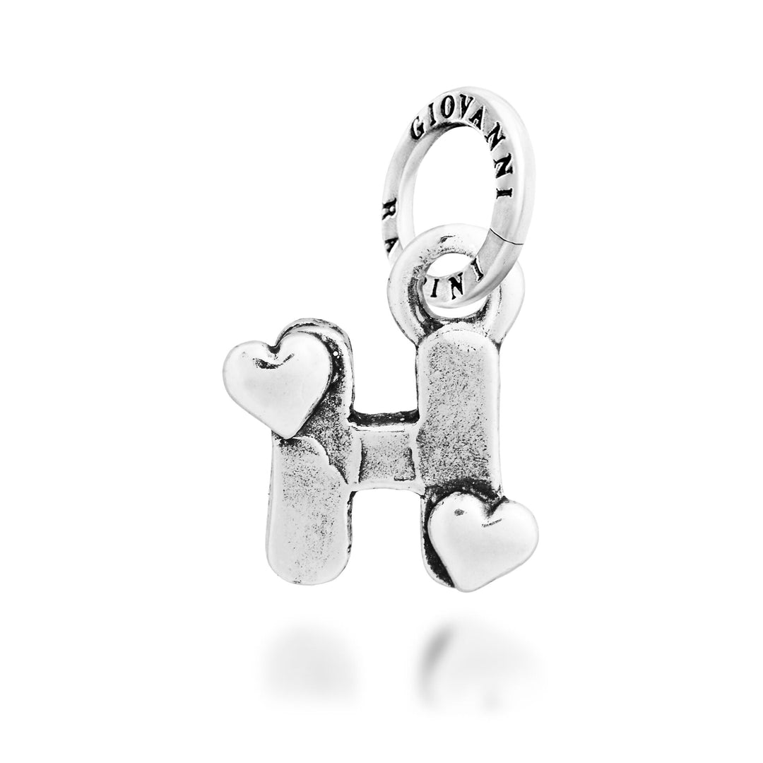 Giovanni Raspini Charm "H" Cuoricini - Charm in Argento - 12784