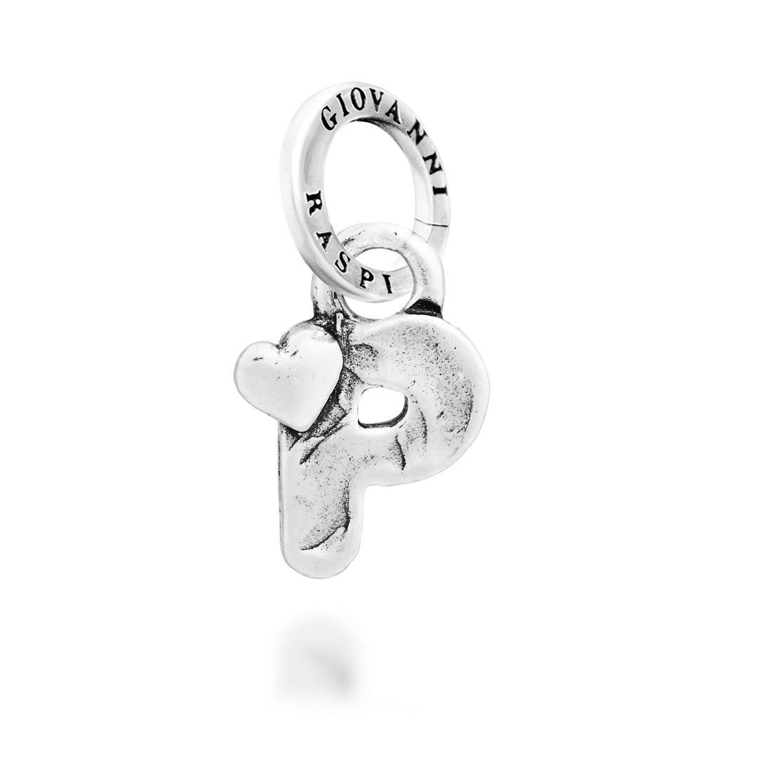 Giovanni Raspini Charm "P" Cuoricino - Charm in Argento - 12792