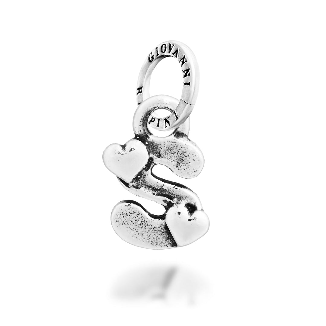 Giovanni Raspini Charm "S" Cuoricini - Charm in Argento - 12795