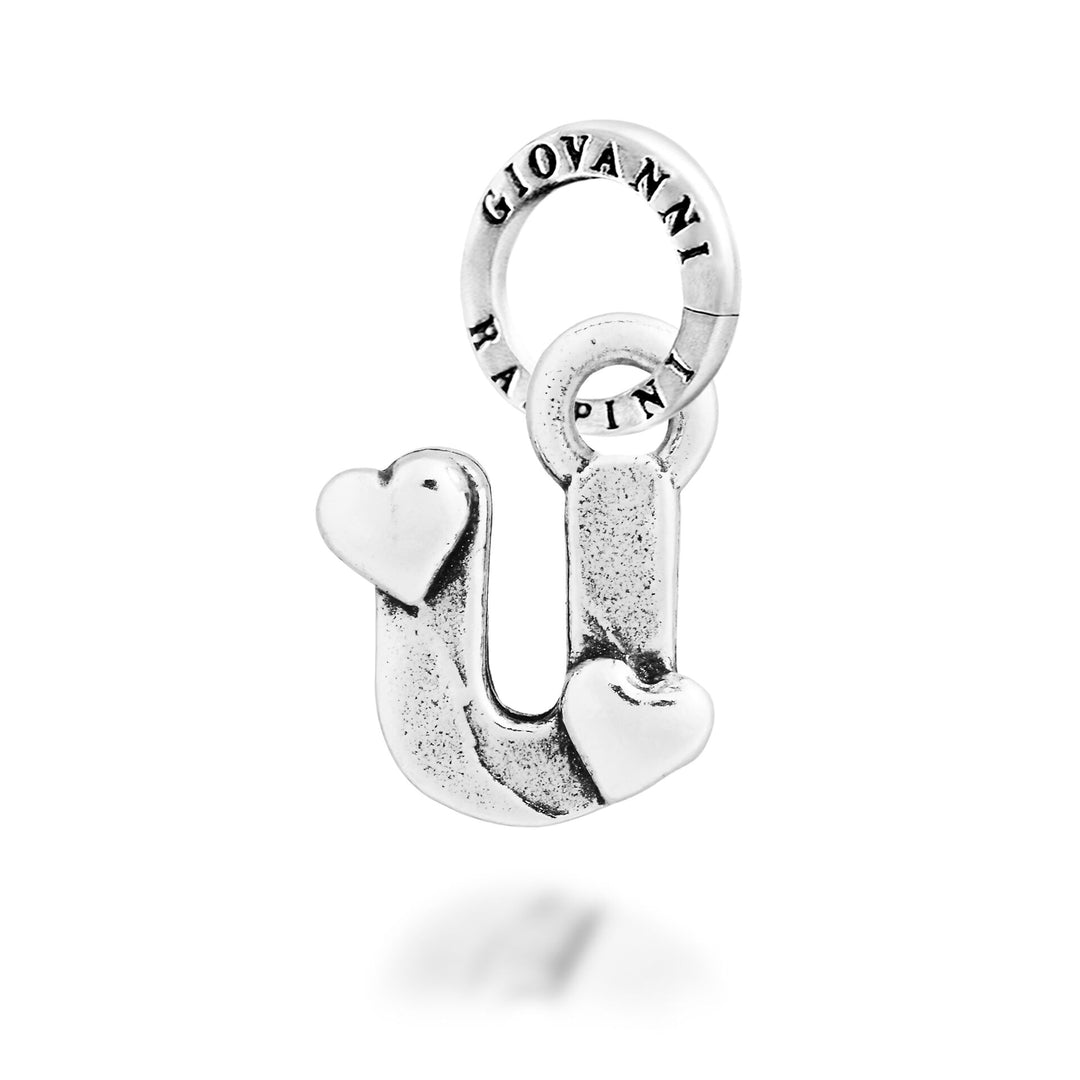 Giovanni Raspini Charm "U" Cuoricini - Charm in Argento - 12797