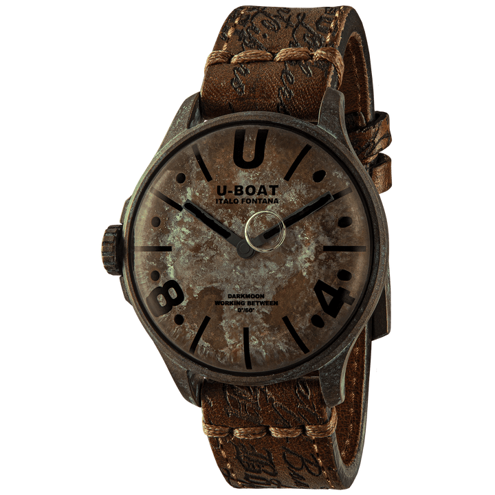 Watch U-Boat Darkmoon Watch Unique 44 mm Finition en acier PVD Bronze 9600