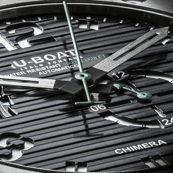 U-BOAT Chimera watch 46mm black automatic steel 9605