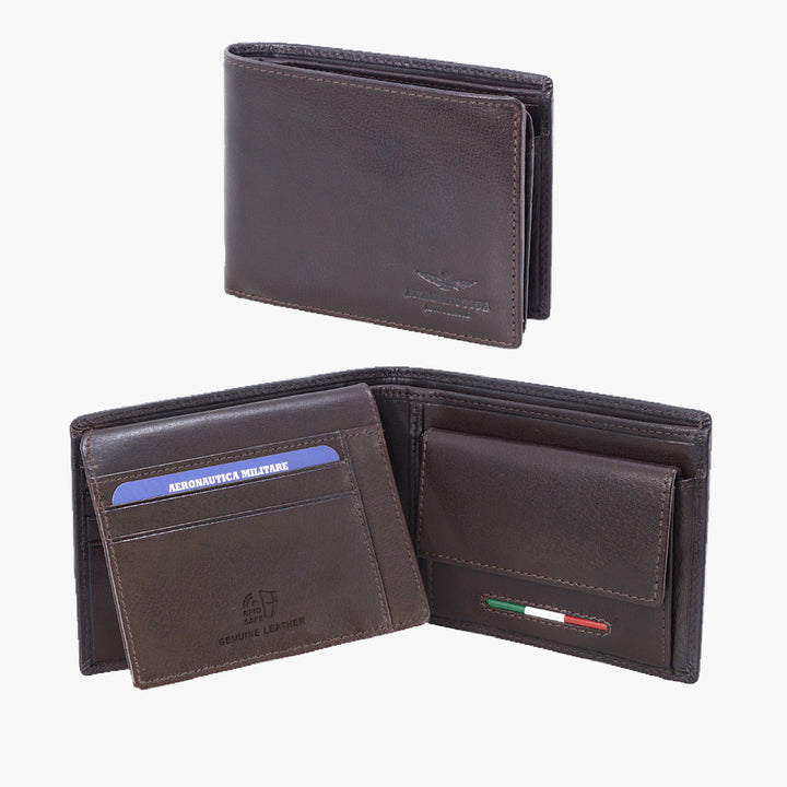 Aeronautica Military Wallets with Turns and Document Barrier लाइन लक्ष्य AM173-एमओ