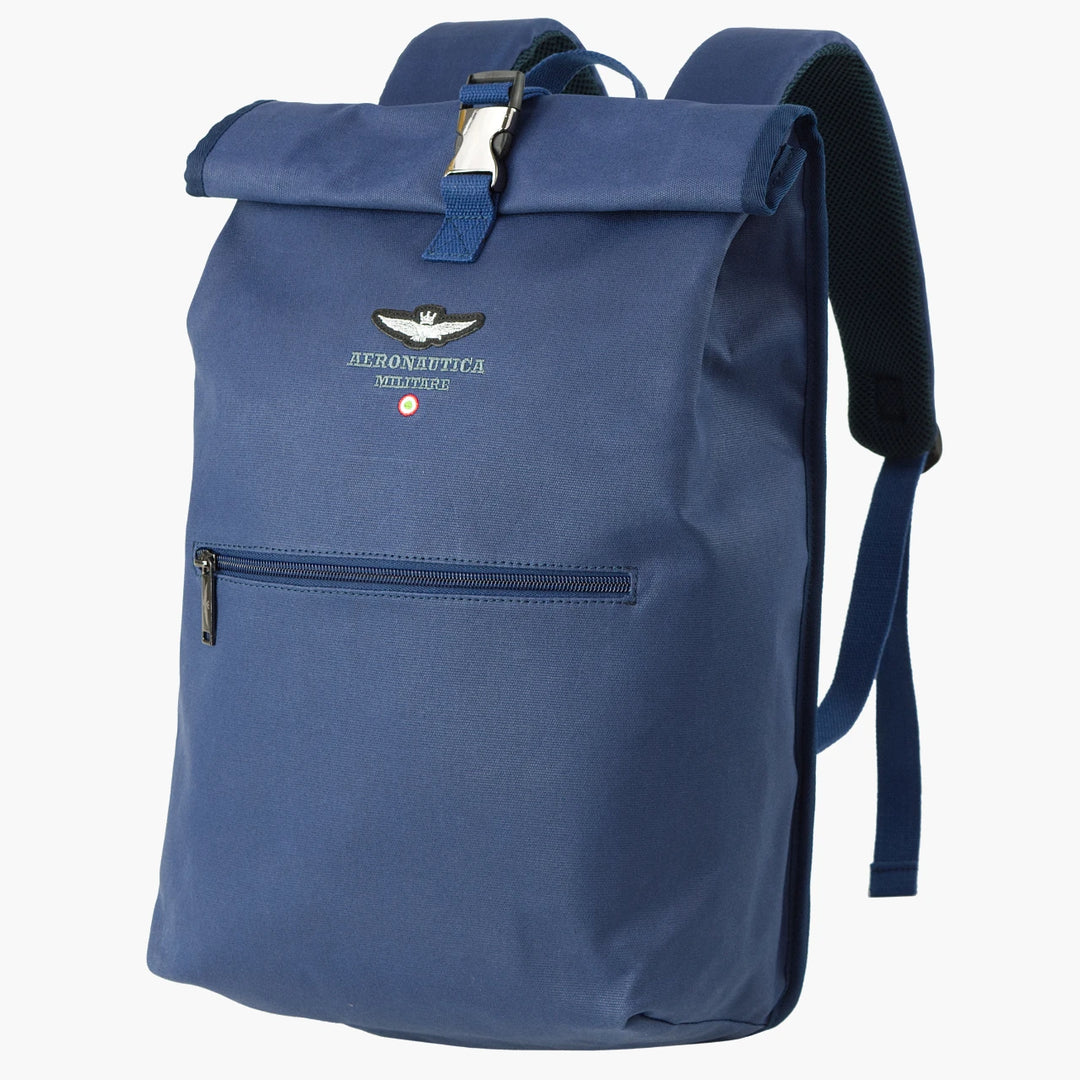 Roll Top Backpack w Canvas New City Line