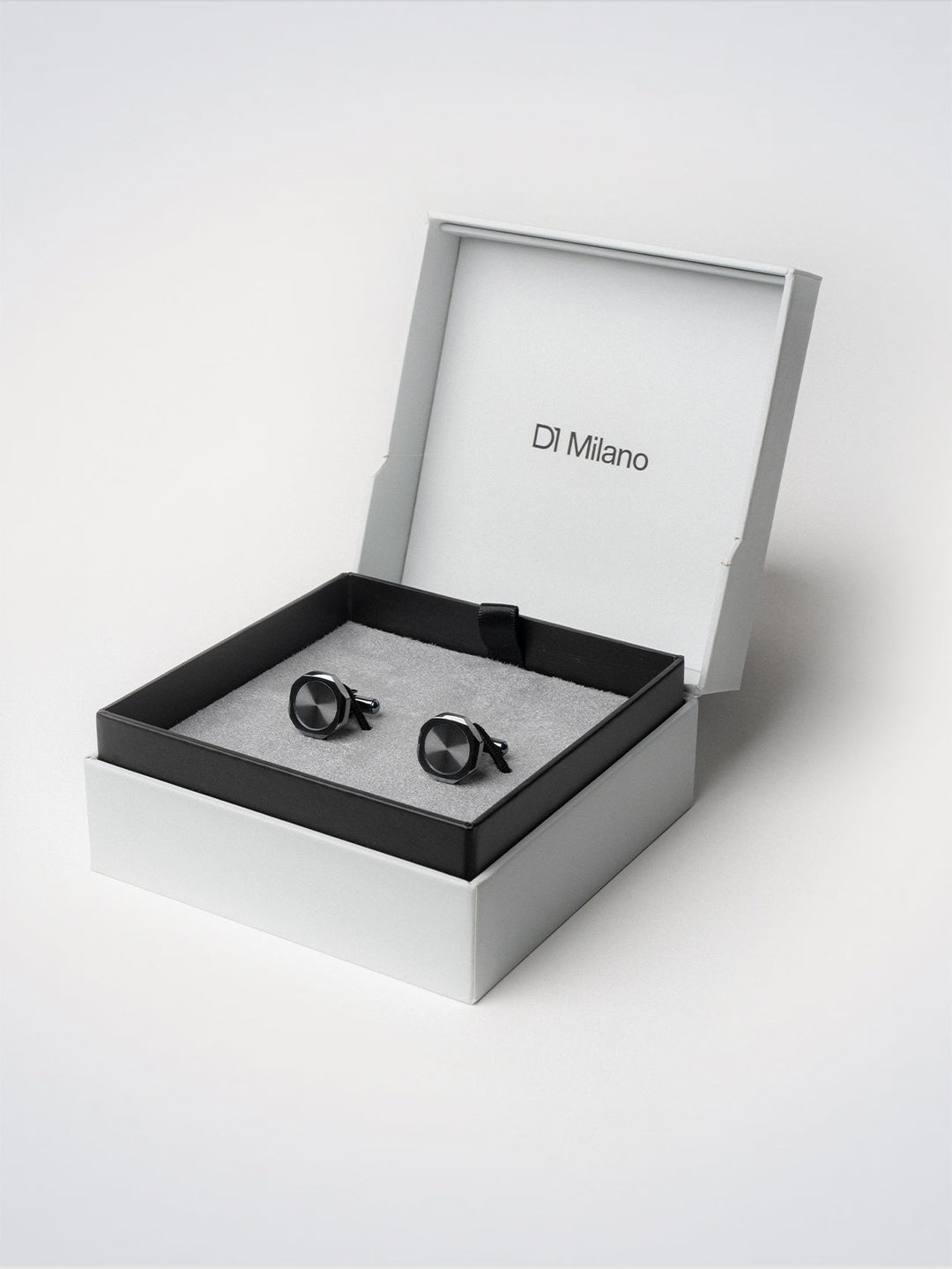 D1 Milano Octagonal cufflinks Anthracite D1-JWCLSU06
