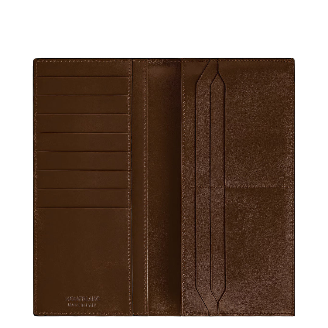 Portefeuille Montblanc 14 compartiments Meisterstück, poche avec zip dégradé marron 220318