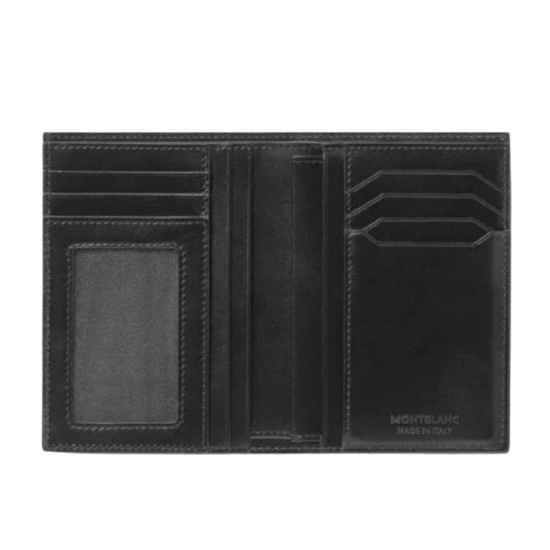 Montblanc portafoglio 7 scomparti e porta documento d'identità Meisterstück nero 198380