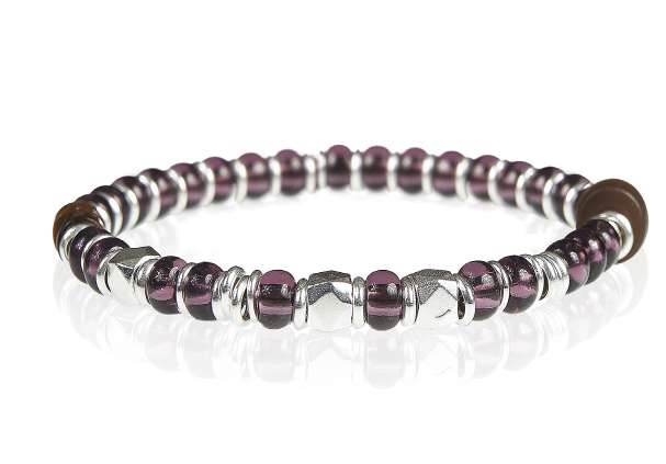Gerba 925 silver bracelet tiger eye murrina SW05