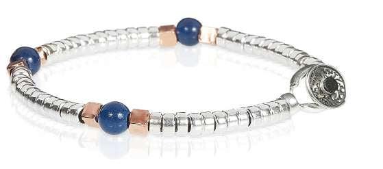 Gerba bracciale Mon Amour argento 925 agata blu MA37