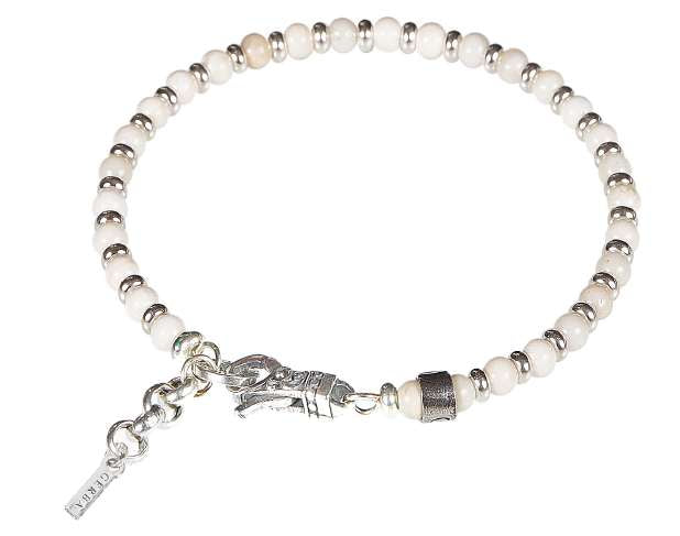 Gerba bracelet with lobster clasp, 4m semi-precious stones and components in 925 silver MOSCH26
