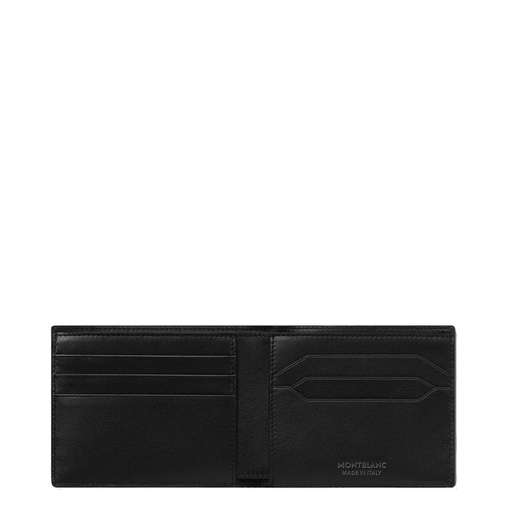Montblanc portafoglio 6cc con porta carte rimovibile 131250