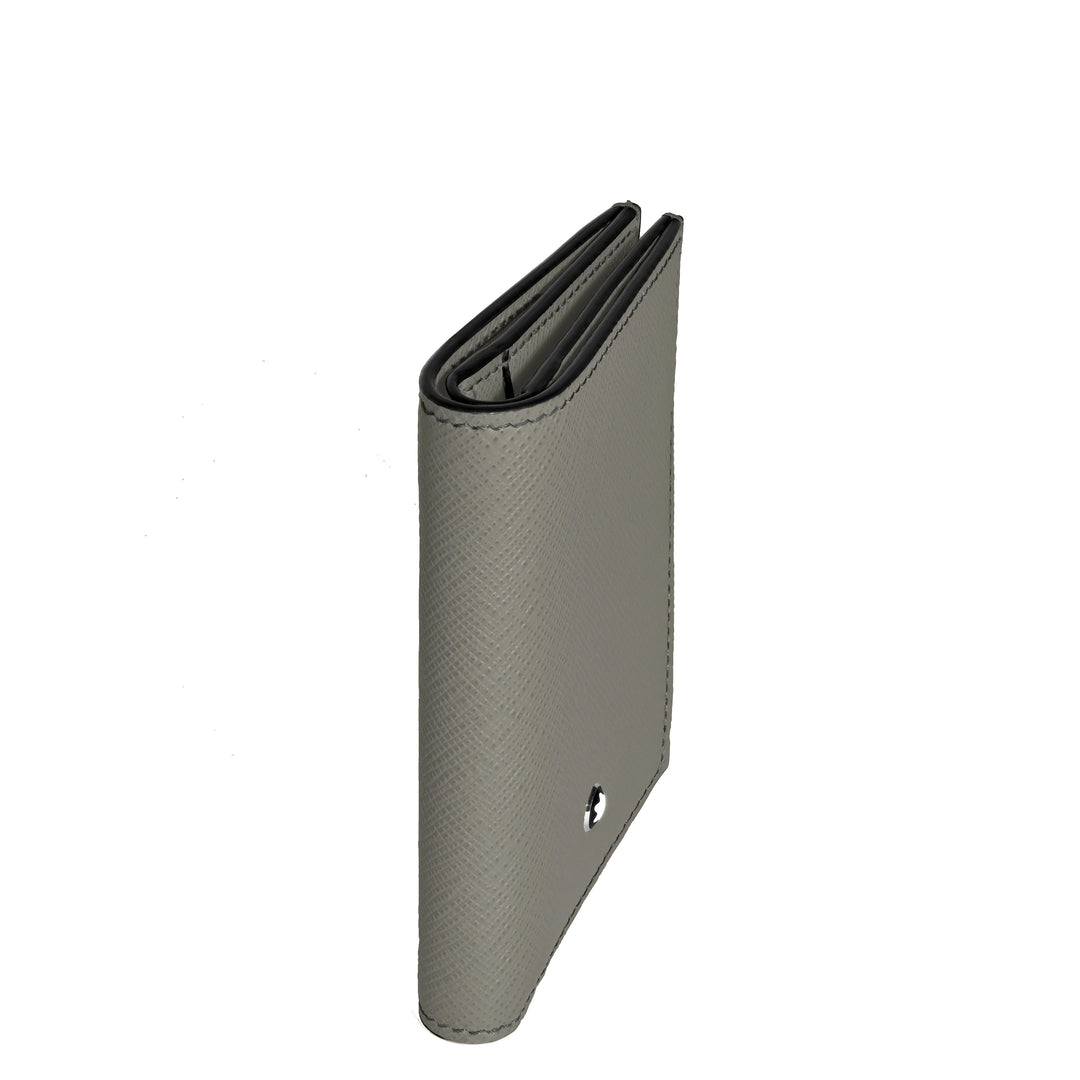 Montblanc portafoglio mini 4 scomparti Sartorial grigio medio 199374