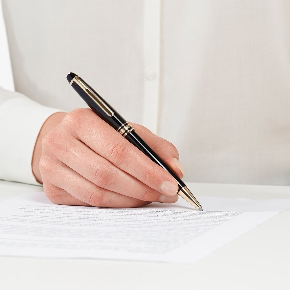 Montblanc Meisterstück Gold-Coated Classique ballpoint pen 132453
