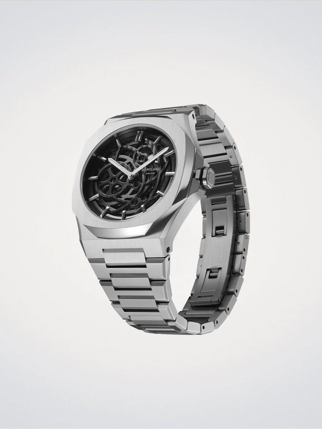 D1 Milano Silberskelett 41,5 mm D1-SKBJ10
