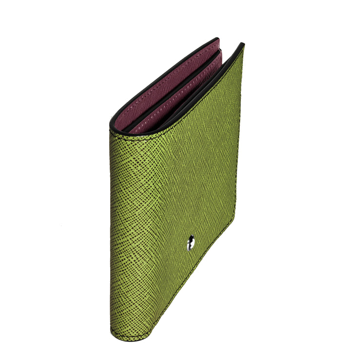 Montblanc Geldbörse 8 Fächer Sartorial Multi Limette/Cassis 199356