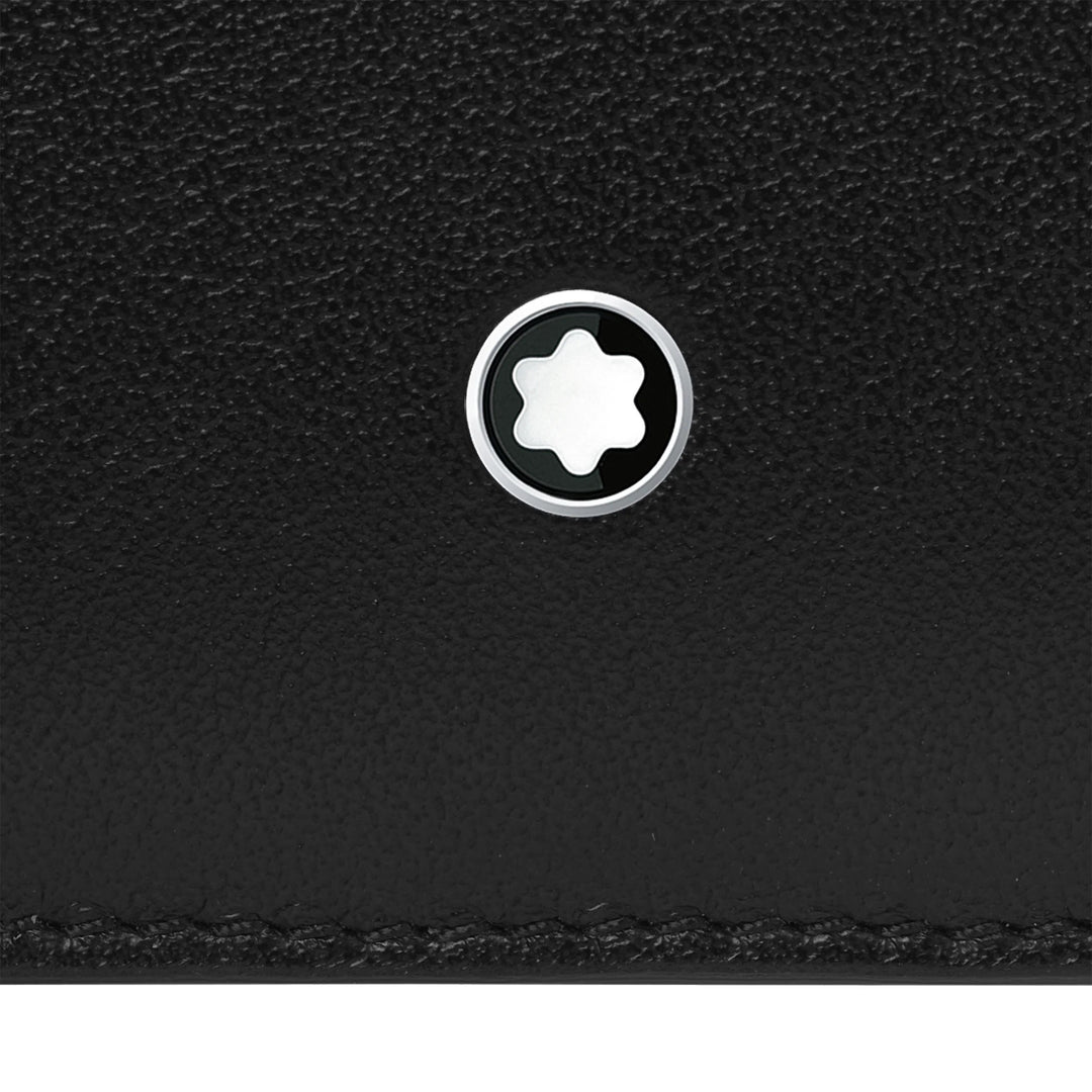Montblanc portafoglio 6cc con porta carte rimovibile 131250