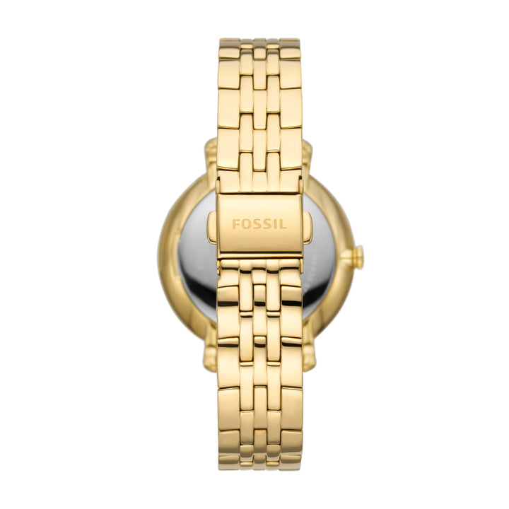 Skamielina Jacqueline Multifunkcyjna Zegar z fazami słonecznymi i księżycowymi ze złotą stalową bransoletką ES5167