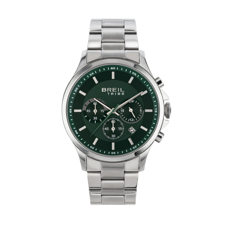 Breil Watch Kart Chrono 43mm Green Quartz Steel EW0660