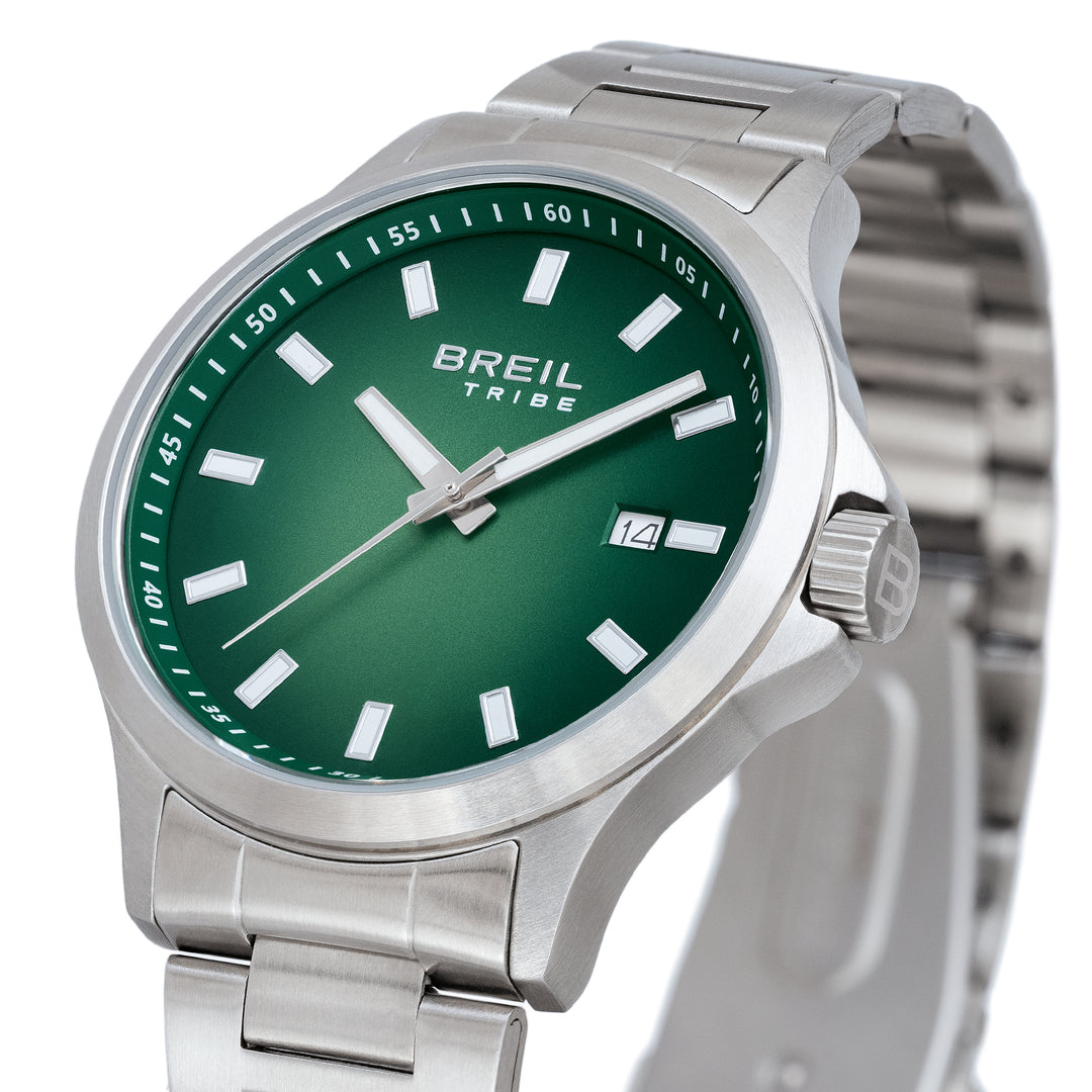 Breil watch Kai 41mm green quartz steel EW0781