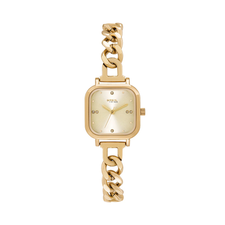 Breil Uhr Élise 25x32 mm Champagner Quarzstahl IP Gold Finish EW0834