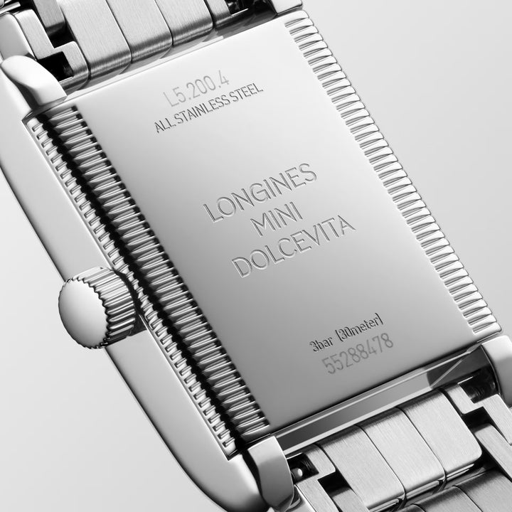 Longines Mini Dolcevita Watch 21,5x29 mm Srebrny kwarc stalowy L5.200.4.71.6