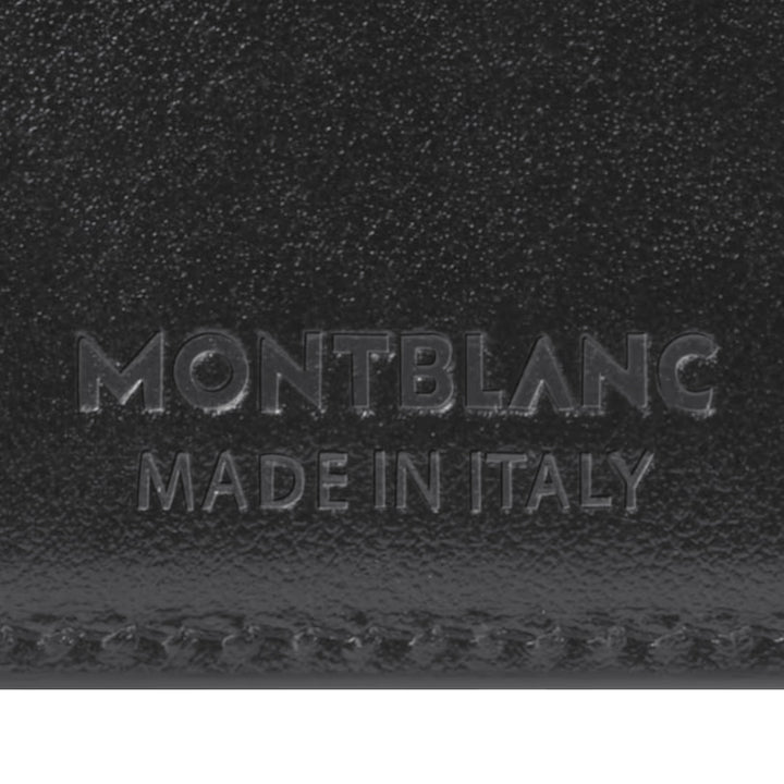 Montblanc Wallet Meisterst ⁇ ck 6 Compartments Black 198308