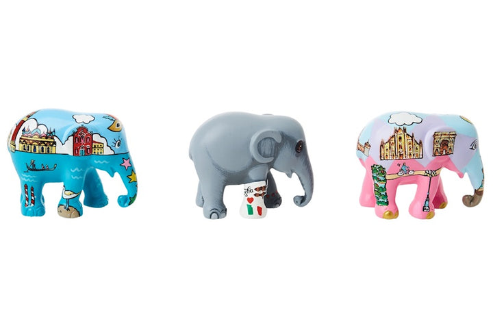 Elephant Parade Multipack Elefanten Bella Italia – Venedig + Mosha Loves Italia + Mailand