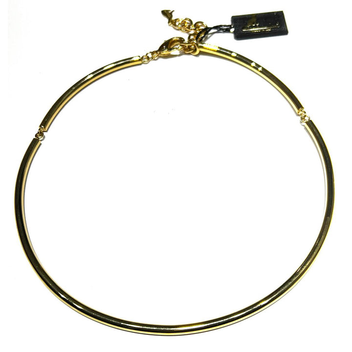 Federica Rossi starres röhrenförmiges Halsband mit 18-karätigem Gold-PVD-Finish FR.CO.33