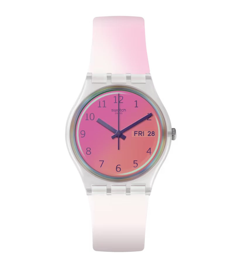 Swatch Ultrafushia Oryginalne zegar gent 34 mm ge719