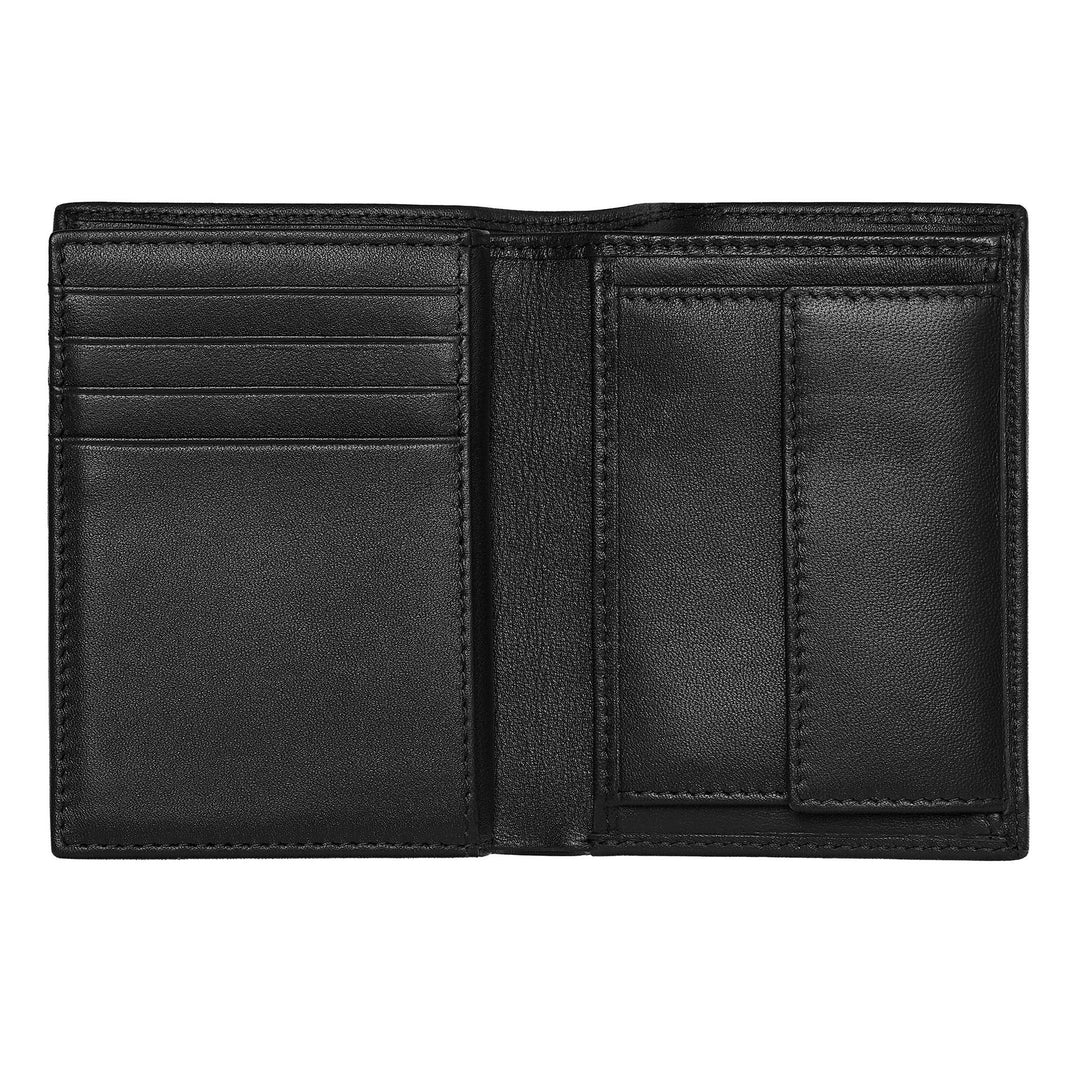 Hugo Boss Porte-cartes avec rabat et poche pour argent Classic Grained Black HLG416A