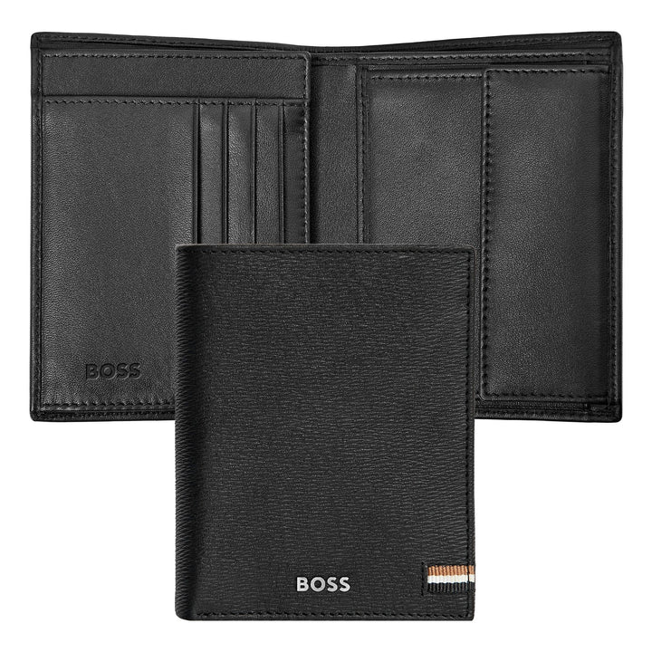 Hugo Boss Card holder with flap and money pocket Iconic Black HLG421A
