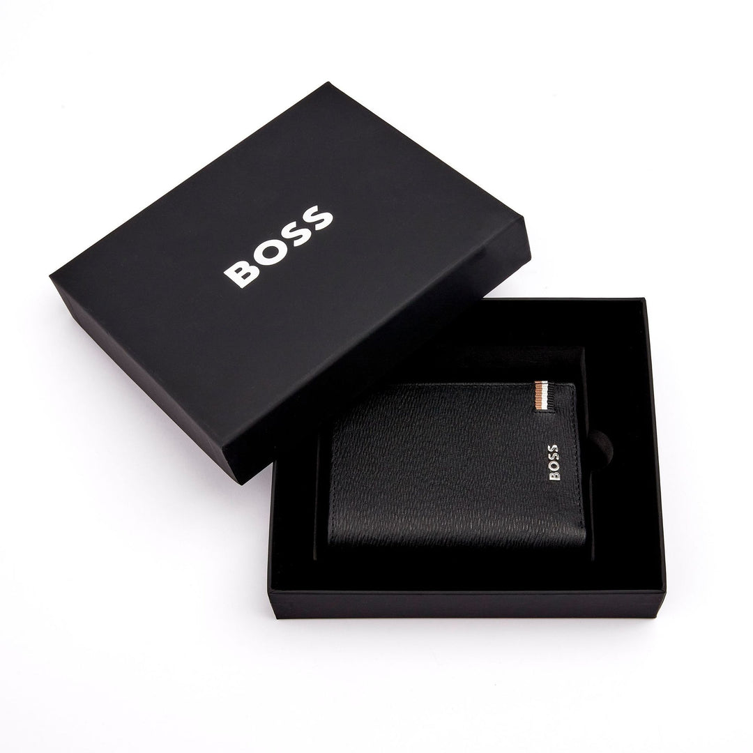 Hugo Boss Card holder with flap and money pocket Iconic Black HLG421A