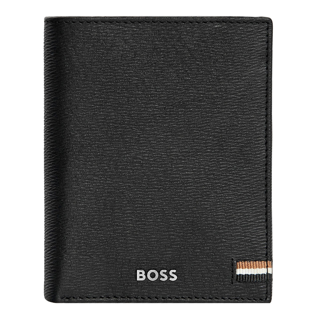 Hugo Boss Card holder with flap and money pocket Iconic Black HLG421A
