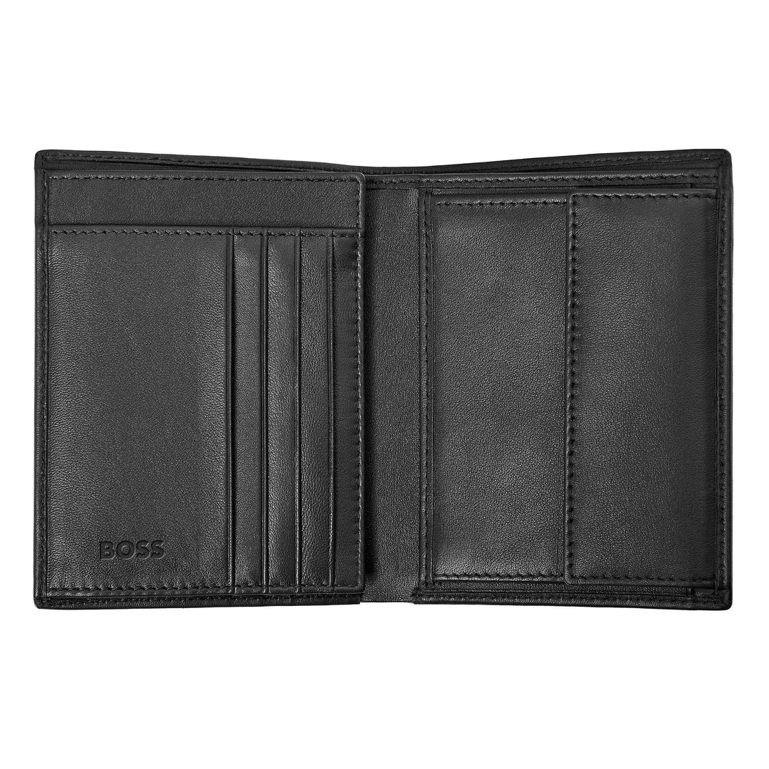 Hugo Boss Card holder with flap and money pocket Iconic Black HLG421A