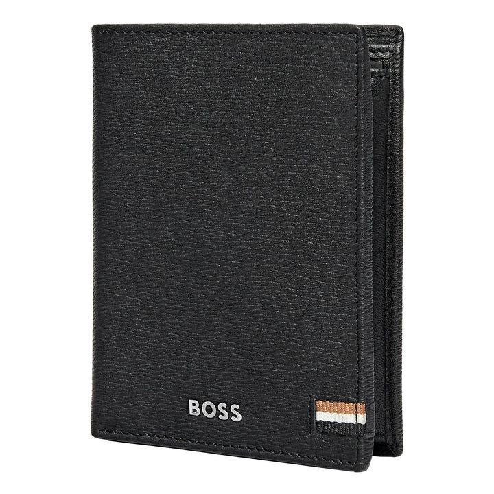 Hugo Boss Card holder with flap and money pocket Iconic Black HLG421A