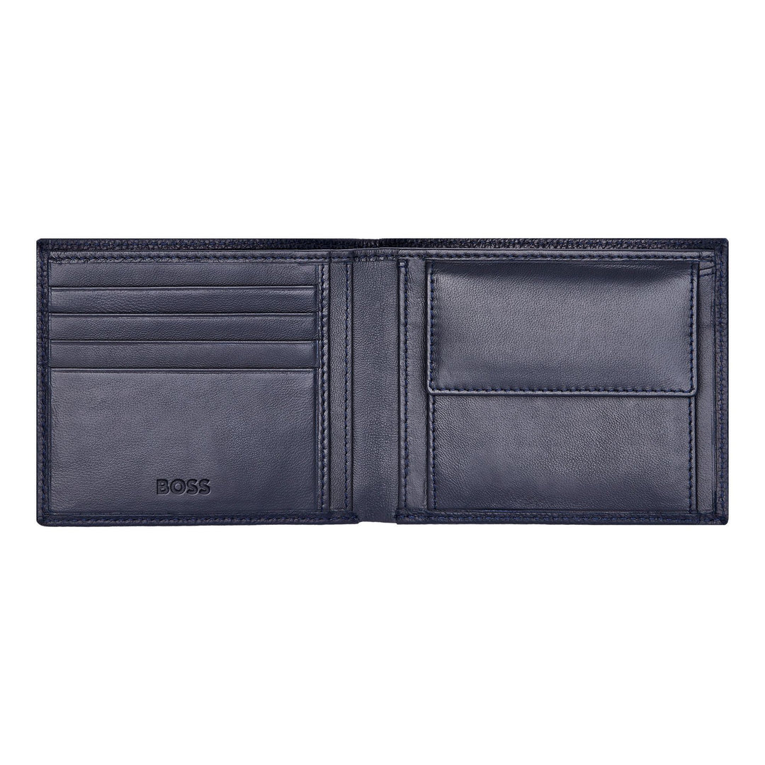 Hugo Boss Portafoglio porta soldi Classic Grained Navy HLM416N