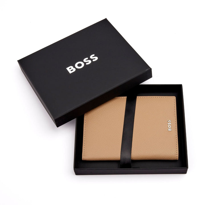 Hugo Boss Portapassaporto Classico Granato Cammello HLP416X
