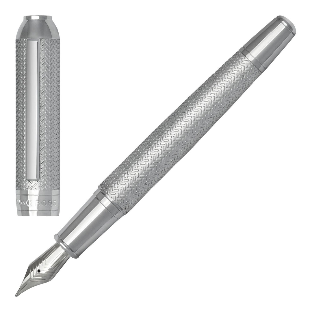 Hugo Boss Elemental Silver Füllfederhalter HSI4652C