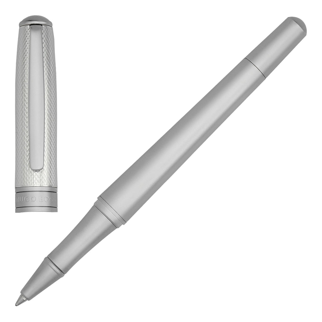 Stylo roller Hugo Boss Essential en métal argenté HSY4875C