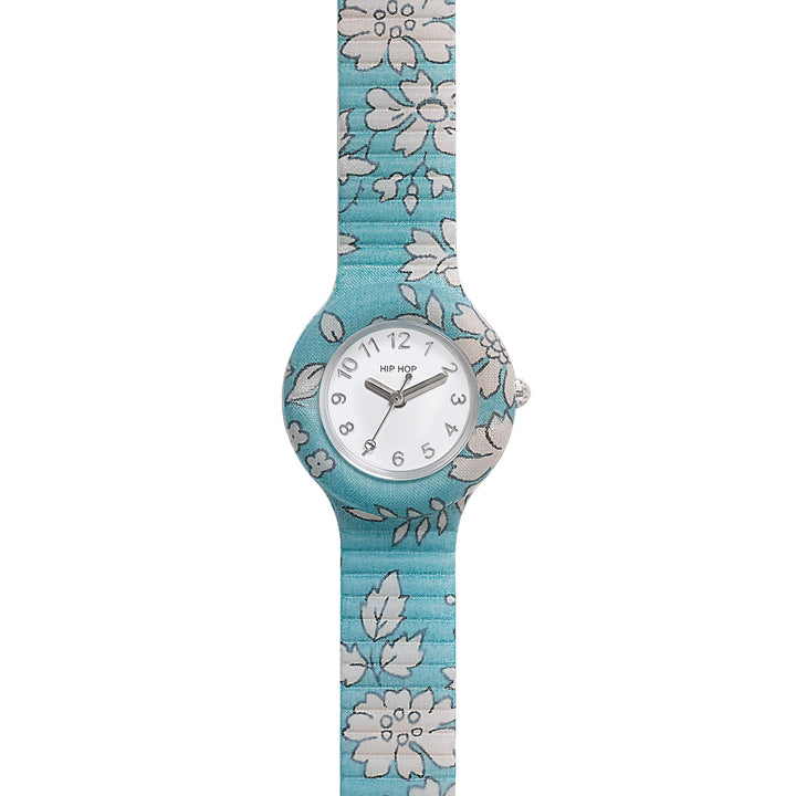 Hip Hop Light Blue Winter Blossom Collection de 28 mm HWU1251 Watch Watch