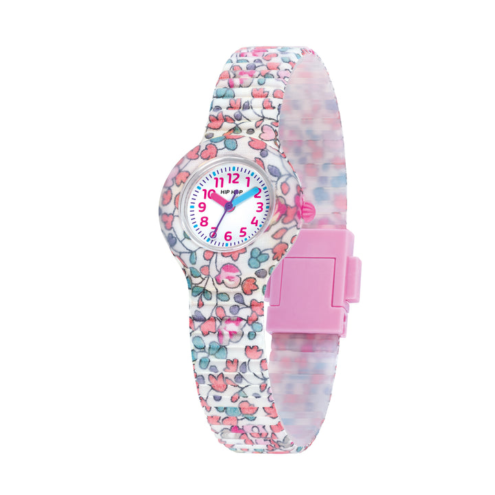 Hip Hop orologio Flower Power Pink 28mm HWU1269