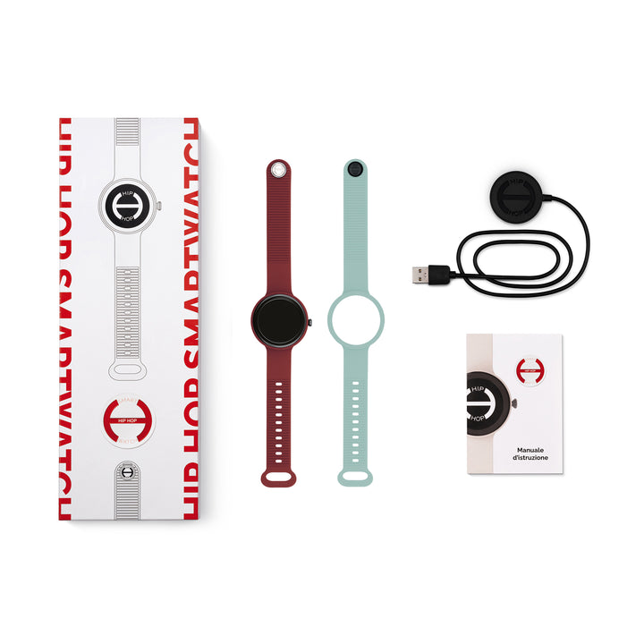 Hip Hop Smartwatch Bordeaux/Hellblau Hero.Next 41mm HWU1316