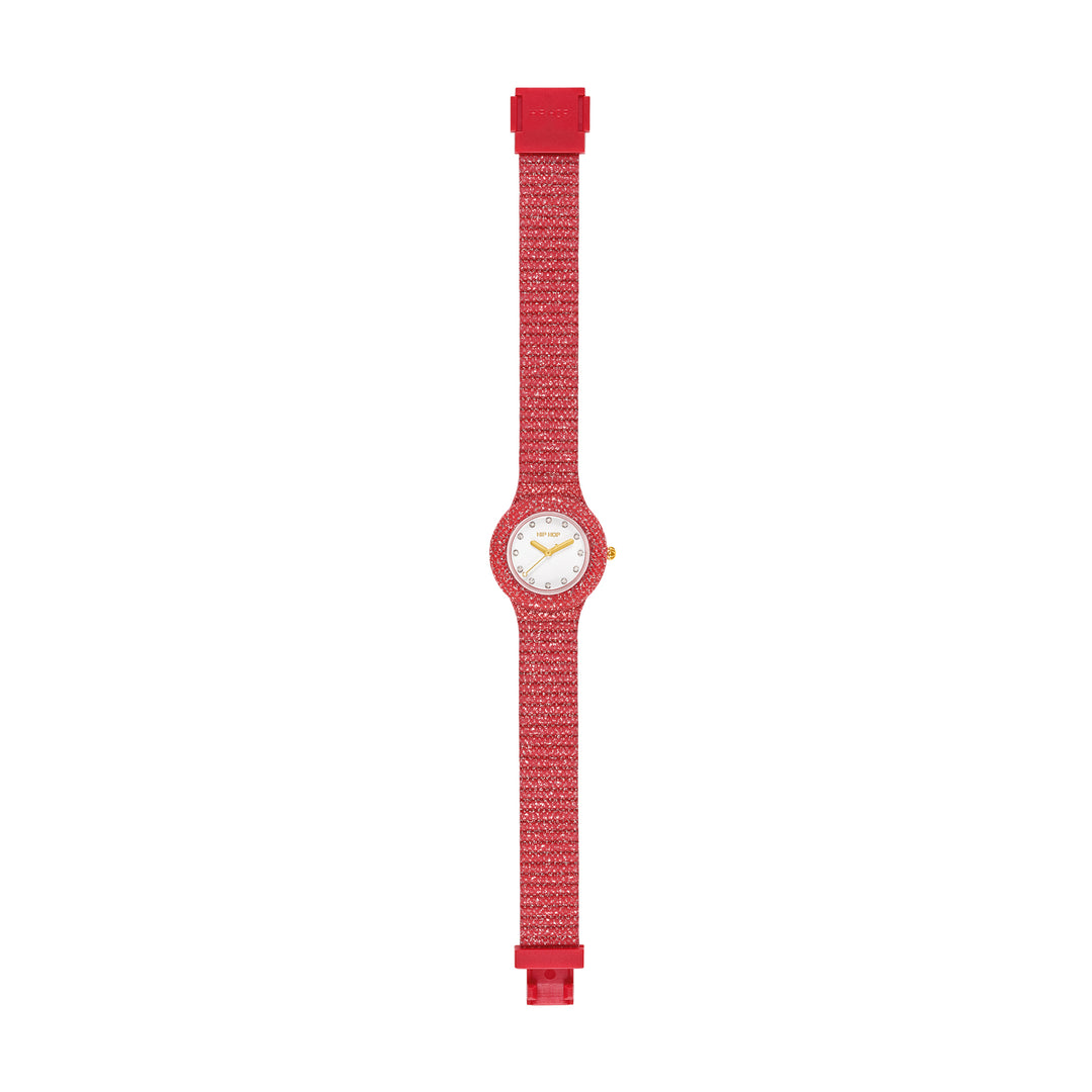 Hip-Hop-Uhr Red Shimmer Crush 32 mm HWU1338
