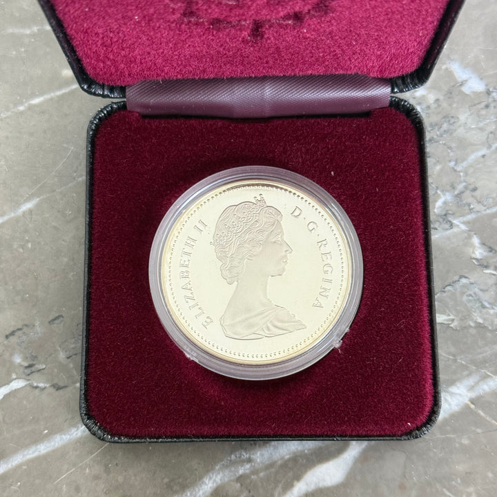 Moneta in argento 1 Dollaro canadese 1988 Les Forges du Saint-Maurice Ironworks