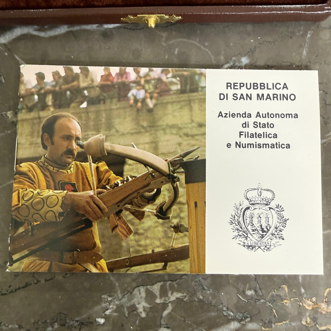 Monete in argento 500 1000 Lire Repubblica di San Marino XXIII Olimpiade 1984