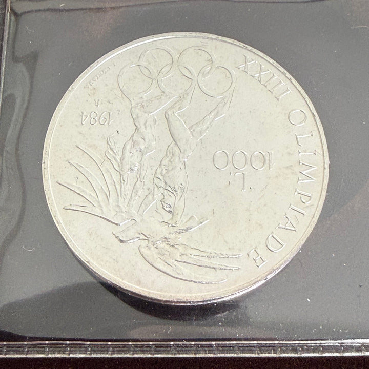Monete in argento 500 1000 Lire Repubblica di San Marino XXIII Olimpiade 1984