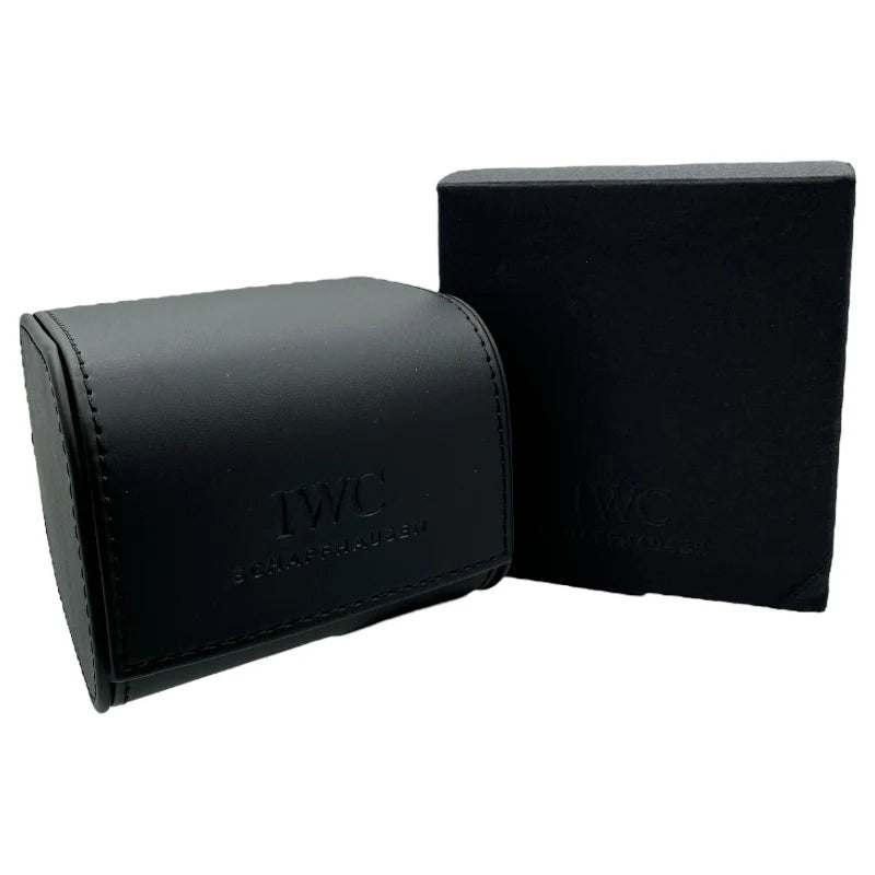 IWC Uhrenbox aus schwarzem Leder IWIWA68258