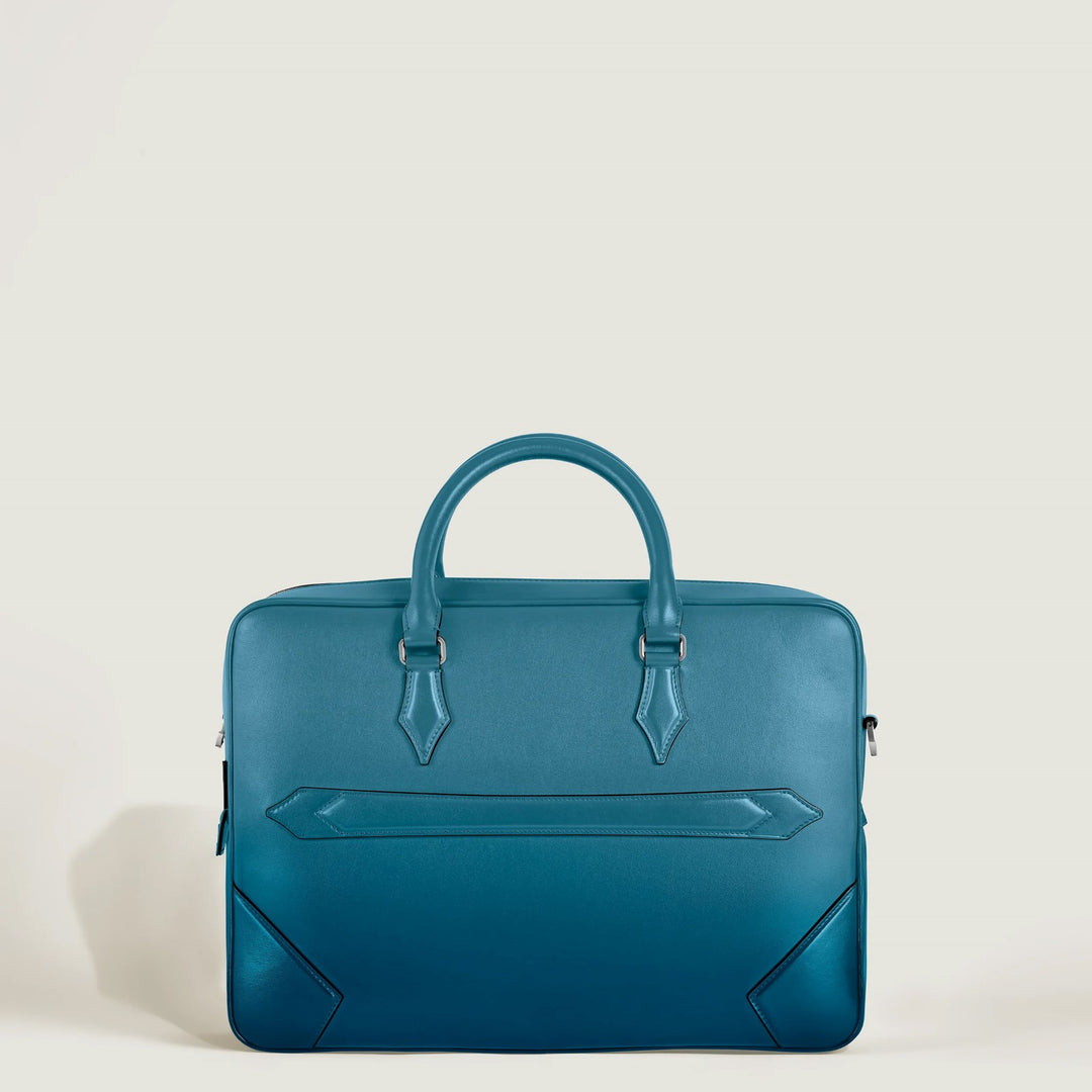 Porte-documents Montblanc Meisterstück en bleu fumé nuancé 199272